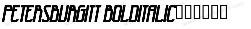 PetersburgITT BoldItalic字体转换